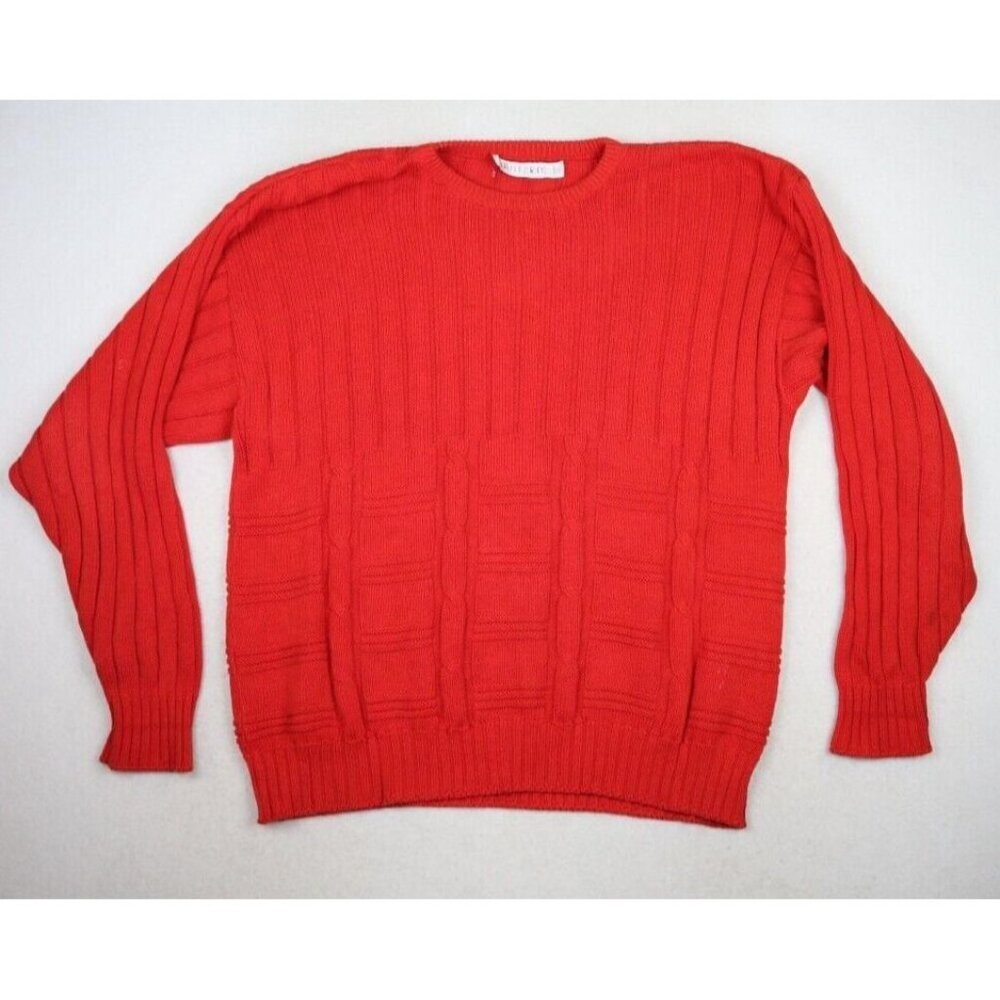 Jantzen Vintage Men's Sweater Red Pullover Size Large